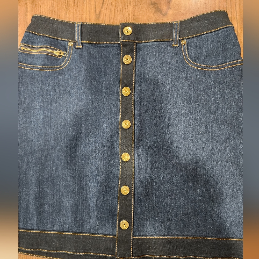 INC Jean Mini Skirt